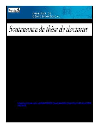 Avis De Soutenance Th Se De Doctorat Mars Alexandre Abid