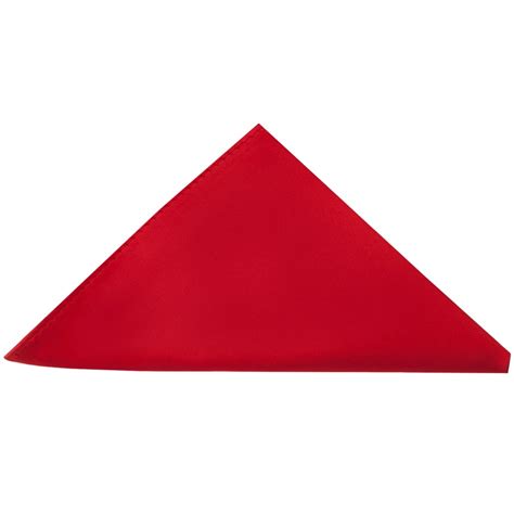 Scarlet Red Satin Pocket Square