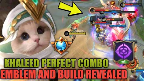 KHALEED PERFECT COMBO ONE SHOT ANYONE Khaleed Build And Emblem