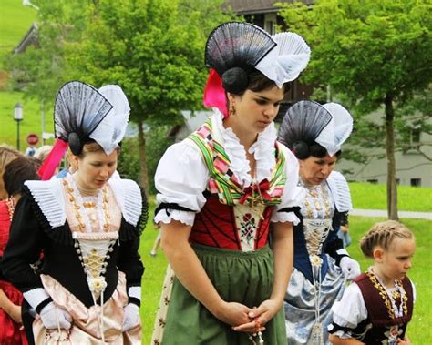 Folk Costume From The Swiss Canton Of Appenzell Costumes Around The