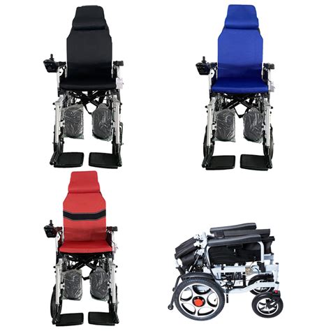 Disabled Power Electric Wheelchair Elderly Reclining Back Electronic