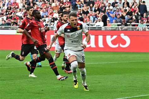 Milan Genoa Rossobl Mai Domi La Riagguantano Nel Finale In Gol