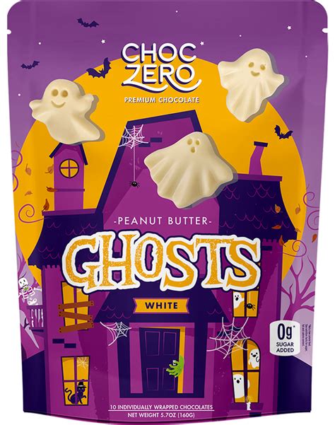 Healthy Halloween Candy - Sugar-Free White Chocolate PB Ghosts – ChocZero