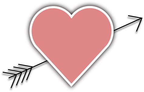 Vector Heart Arrow Png Clipart Png Mart