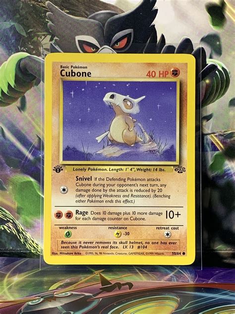 Mavin Jungle Cubone First Edition Common Vintage Pokemon