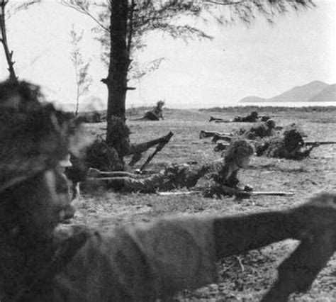 Soldiers Of The 5th Division Of The Imperial Japanese Army Are Landing