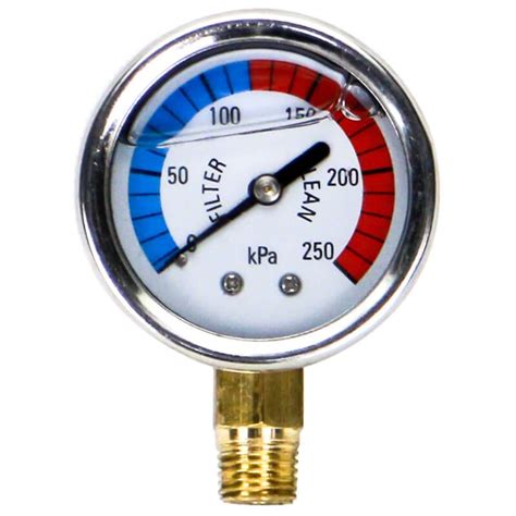 Waterco Pool Filter Pressure Gauge Oil Filled Water And Pool Systems