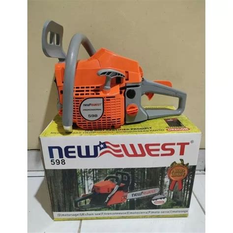 Jual Chainsaw New West 598 Bar 22 Rantai Oregon Mesin Gergaji Kayu New