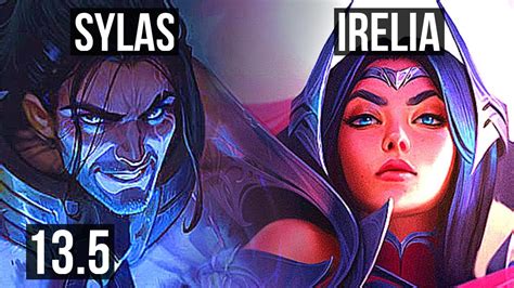 Sylas Vs Irelia Mid 8 Solo Kills 400 Games Dominating Kr Master 13 5 Youtube