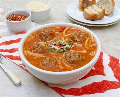 Spaghetti Meatball Soup Is The Classic Pasta Dish As A Flavorful Soup