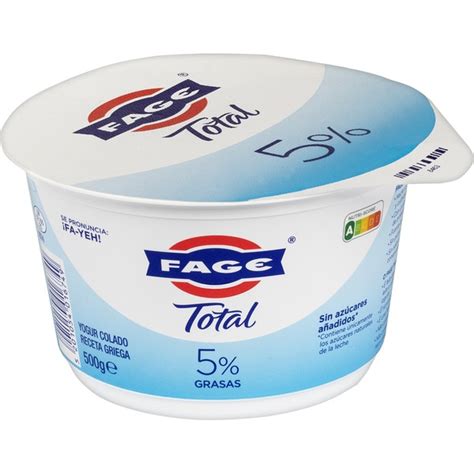 Total Yogur Griego Con Proteínas Natural 5 Mg Sin Azúcares Añadidos