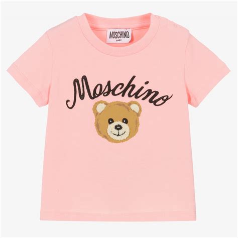 Moschino Baby تيشيرت بطبعة تيدي بير قطن جيرسي لون زهري Childrensalon