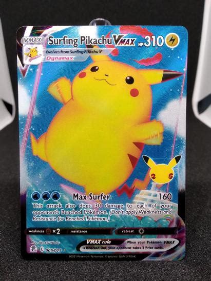 Pokémon Tcg Surfing Pikachu Vmax Cel009 Celebrations Aukro