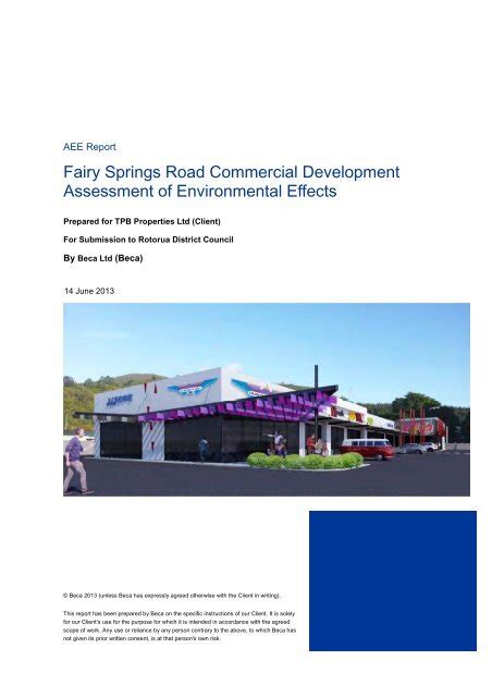 Land Use Consent Application Rotorua District Council