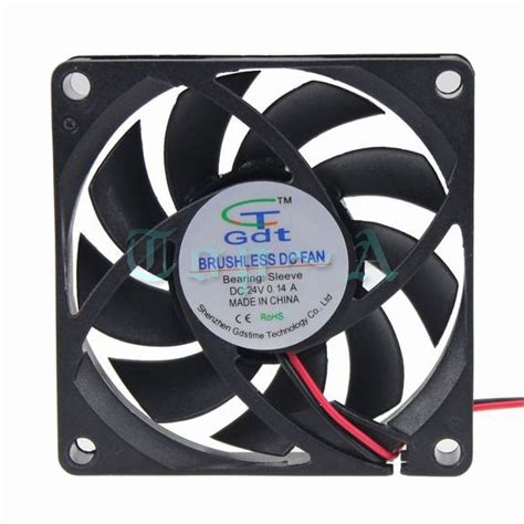 Gdstime 200 Pcs 2Pin 7cm Computer Case PC Fan 70mm X 15mm 7015 DC