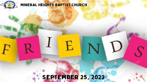 Mission Emphasis Month September 25 2022 Friendship Sunday YouTube