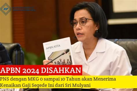 Apbn Telah Disahkan Pns Dengan Mkg Sampai Tahun Akan