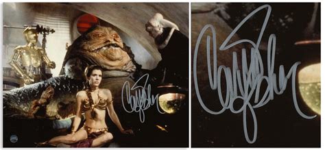 Sell Or Auction Your Carrie Fisher Bikini Princess Leia Signed Photo