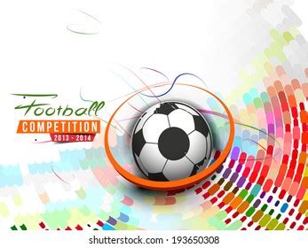 Soccer Tournament Banner Vector Illustration Ball Stock Vector Royalty