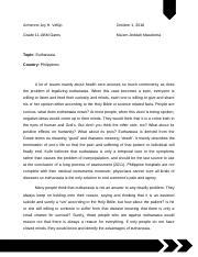 POSITION PAPER FINAL Docx Armenne Joy H Vellijo October 1 2018 Grade