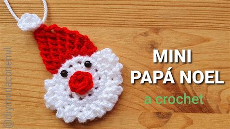 Mini Pap Noel A Crochet Paso A Paso Adorno De Navidad Youtube