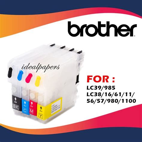 Empty Refillable Ink Cartridge Lc Lc Lc For Brother Dcp J W Mfc