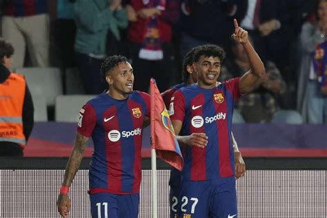 Grâce à Lamine Yamal Et Raphinha Le Barça Bat La Real Sociedad Et Reprend La 2e Place De La