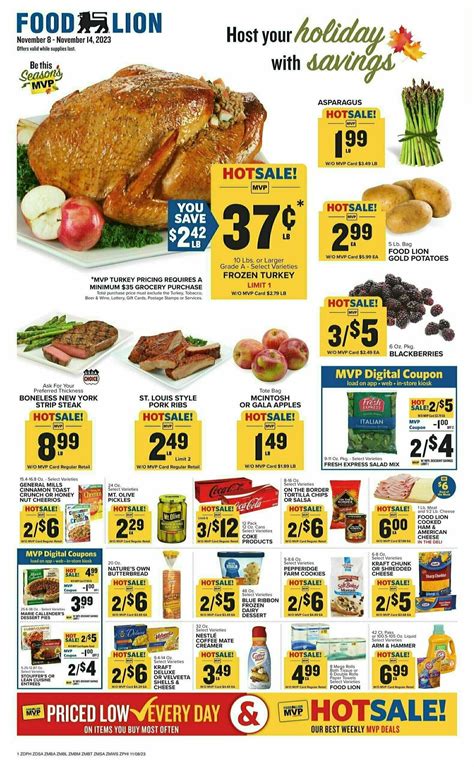 Food Lion Weekly Ad From November 8