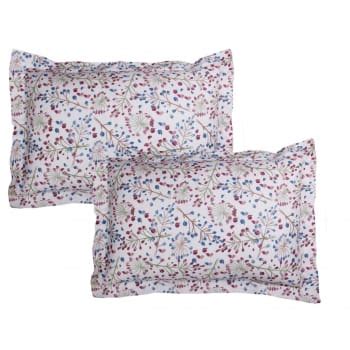 Set Di 2 Federe 63x63 Cm Raso Di Cotone FLORAL SATIN Maisons Du Monde