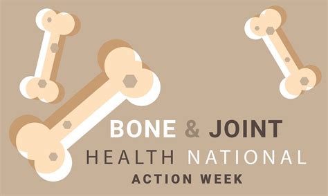 Bone And Joint Health National Action Week Background Banner Card