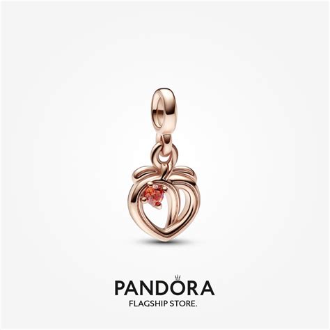 Pandora Me K Rose Gold Plated Cheeky Peach Mini Dangle Lazada