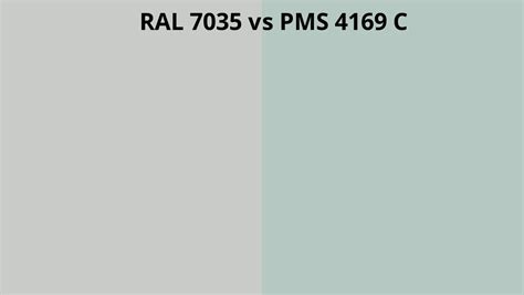 Ral 7035 Vs Pms 4169 C Ral Colour Chart Uk