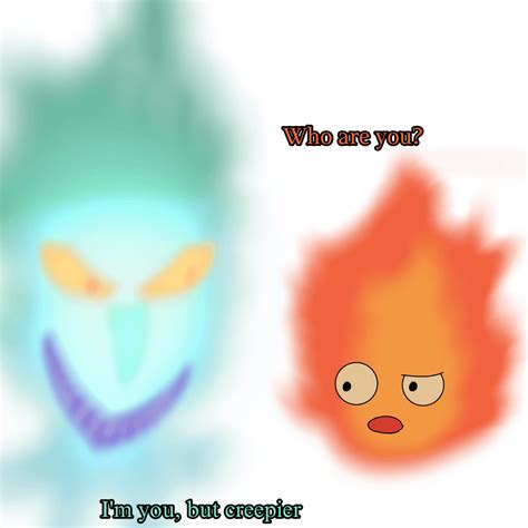 Movie Calcifer Meets Book Calcifer Made By Me I Did It Very Quickly