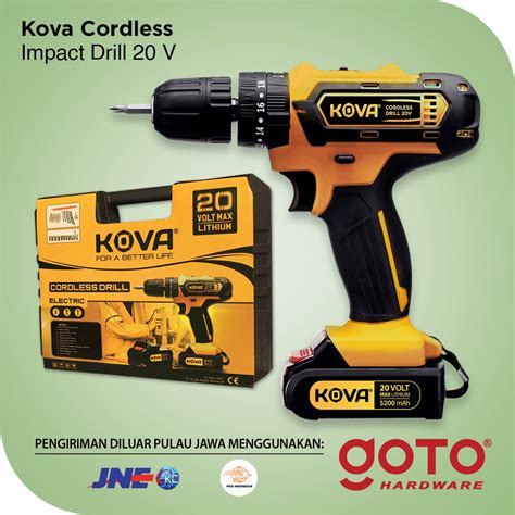 Jual Kova V Cordless Drill Bor Listrik Tembok Shopee Indonesia