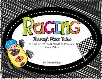 Racing Around Place Value Scoot Game Differentiated By Third And Goal