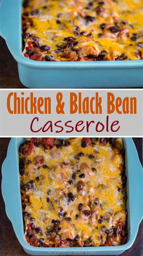 Chicken And Black Bean Casserole