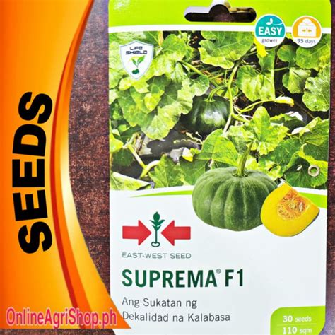 SUPREMA F1 HYBRID KALABASA SEEDS 30 SEEDS EAST WEST SEEDS Shopee