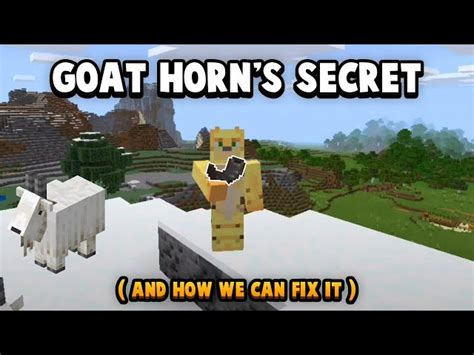 How To Get Goat Horn In Minecraft Bedrock Edition Elyt