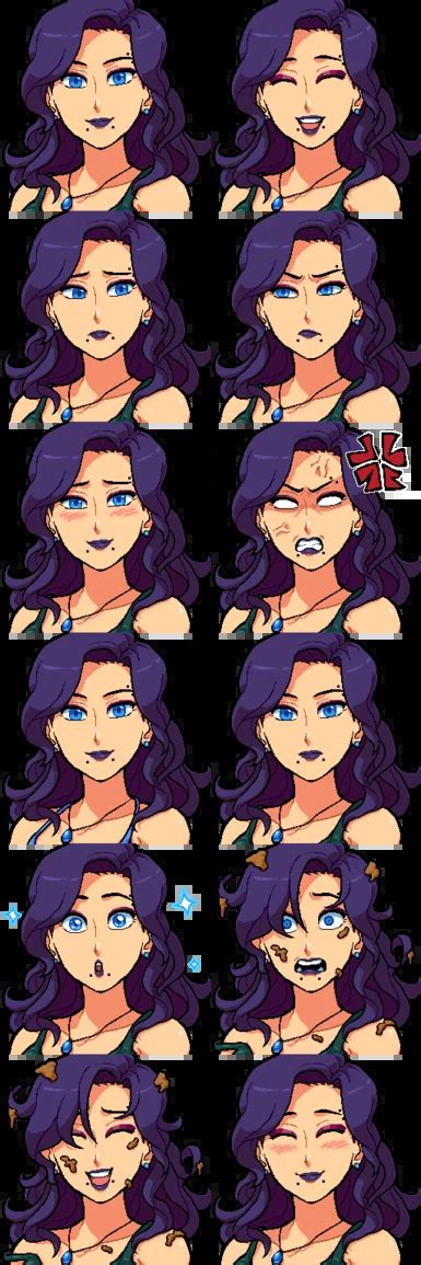 Talkohlooeys Portrait Recolor Goth Haley Seasonal At Stardew Valley