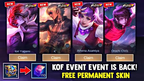 Kof New Event Is Back Again Free Kof Skin And Ticket Rewards New