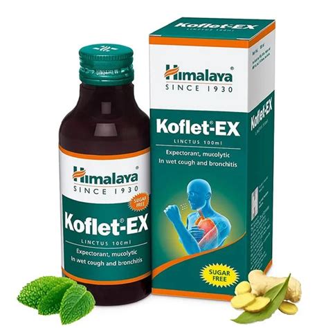 Himalaya Koflet Ex Linctus 100ml Expectorant In Wet Cough And Bronchitis