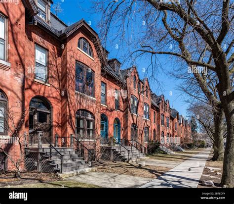 Mccormick Rowhouses In The Lincoln Park Neighborhood Stock Photo Alamy