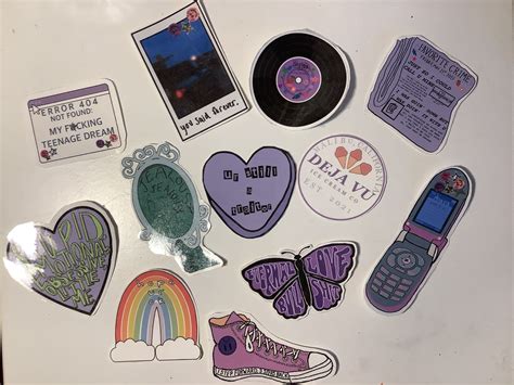 Olivia Rodrigo SOUR Sticker Pack 12 Count Etsy