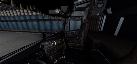 Scania Rjl 6 Series Intérieur En Cuir Marron 1 39 Ets2 Ets2 Mod Ats Mod