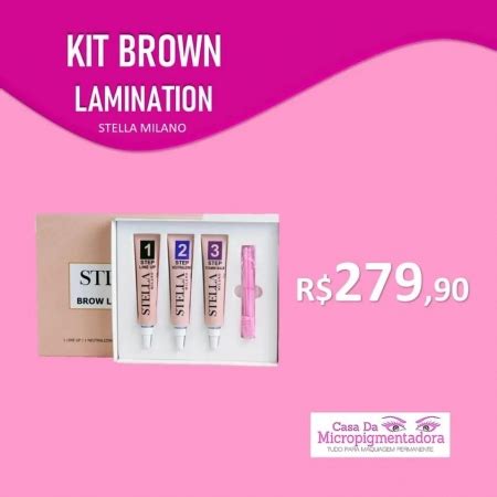 Kit Stella Milano Para Brow Lamination Casa Da Micropigmentadora