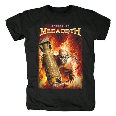 Megadeth Tees Us Metal Rock T Shirt WISHINY