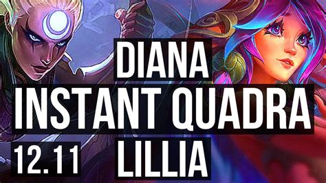 Diana Vs Lillia Jng Instant Quadra Solo Kills Games