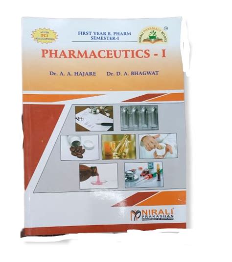 Pharmaceutics Nirali St Sem Nirali Hajare Bhagwat Ashoka Book Depot