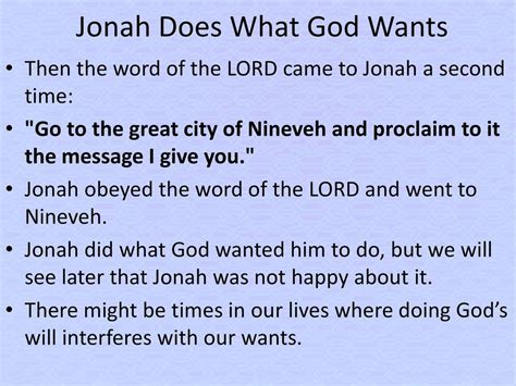 Jonah Had Problems May We Learn Not To Follow His Example As This Was