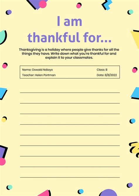 I Am Thankful For Worksheet Free Printable Paper Trail Design